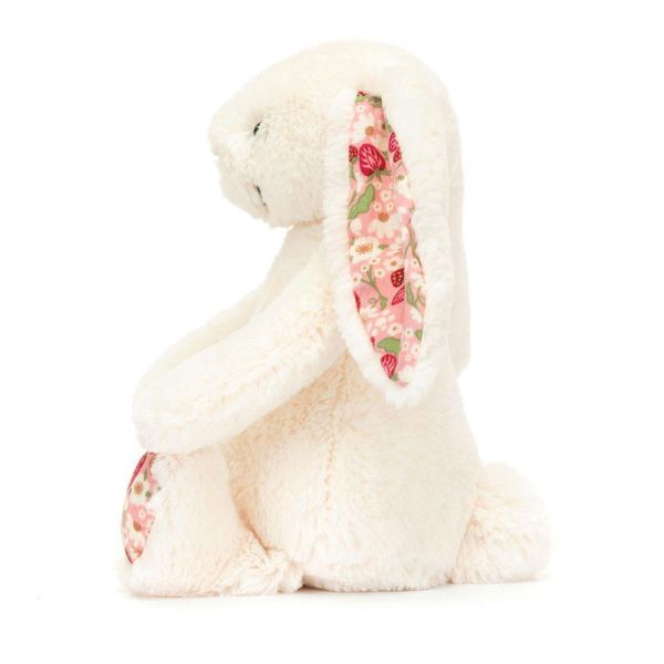 碎花 草莓兔兔 jELLYCAT Blossom Cream Bunny Berry 18 S (耳朵刺繡加購+愛心繡另增購) jELLYCAT Blossom Cream Bunny Berry