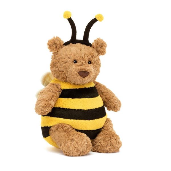 蜜蜂 巴塞熊  jELLYCAT Bartholomew Bear Bumblebee 26 (毛衣刺繡加購+愛心繡另增購) JELLYCAT BARTHOLOMEW BEAR BUMBLEBEE
