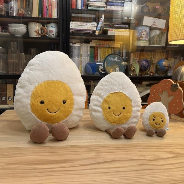 快樂 水煮蛋 jELLYCAT Amuseables Happy Boiled Egg 14 S jELLYCAT Amuseables Happy Boiled Egg