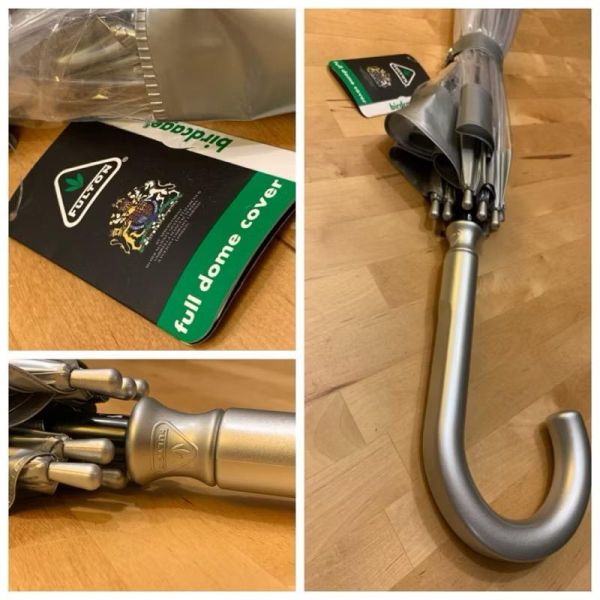 撐著傘 看雨滴 銀色 FULTON 鳥籠傘 英國皇室御用 Fulton Birdcage Umbrella 可刷卡分24期 英國直送 正品 Fulton Birdcage Umbrella