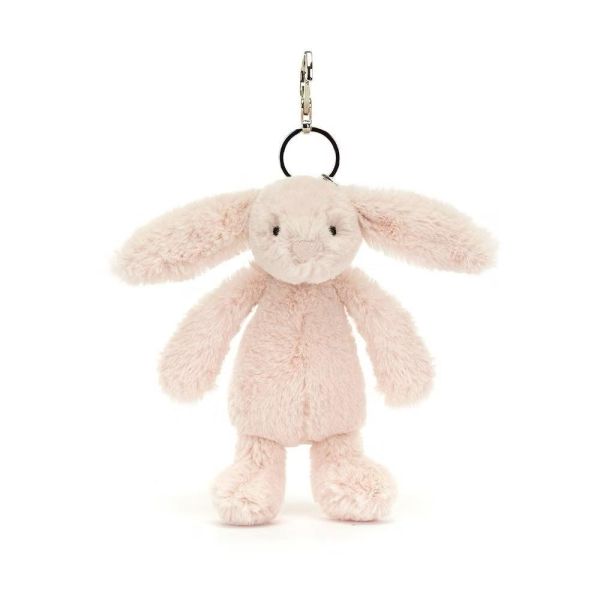 米兔兔 鑰匙圈 掛飾 jELLYCAT Bashful Beige Bunny Bag Charm 18/13 (耳朵刺繡加購) jELLYCAT Bashful Beige Bunny Bag Charm