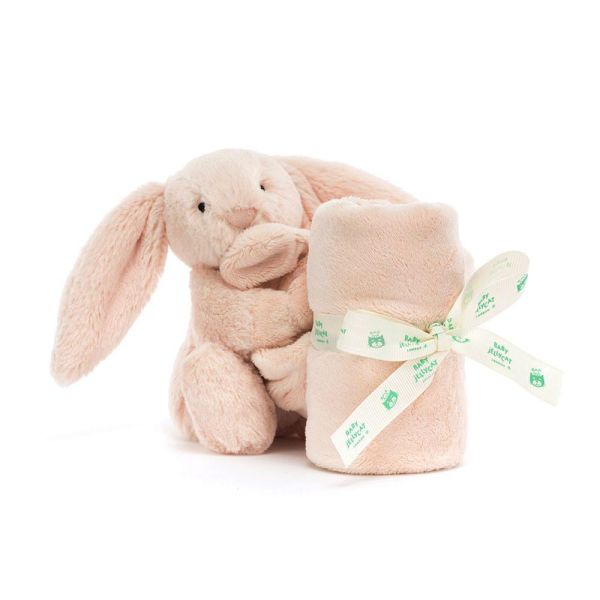 害羞 腮紅 馬卡龍粉 兔兔 方巾 飾品 墊布巾 jELLYCAT Bashful Blush Bunny Soother 34 布巾 (方巾/耳朵刺繡加購+愛心繡另增購) jELLYCAT Bashful Blush Bunny Soother