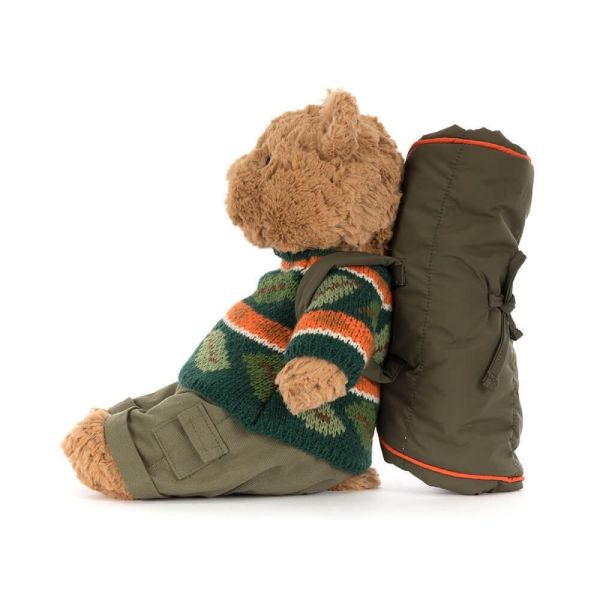 步行 露營 睡袋 巴塞熊  jELLYCAT Bartholomew Bear Hiking 26 (毛衣/毛帽刺繡加購+愛心繡另增購) 遠足 jELLYCAT Bartholomew Bear Hiking