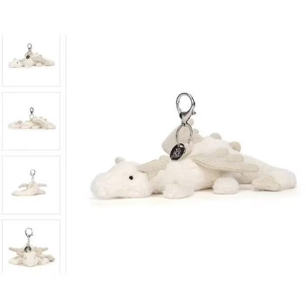 雪龍 jELLYCAT Snow Dragon 66 H 30 (龍翼刺繡加購+愛心繡另增購) JELLYCAT SNOW DRAGON HUGE