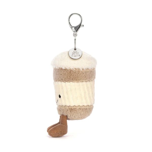 咖啡杯 鑰匙圈 掛飾 Amuseables Coffee-to-Go Bag Charm 18/12 Amuseables Coffee-to-Go Bag Charm