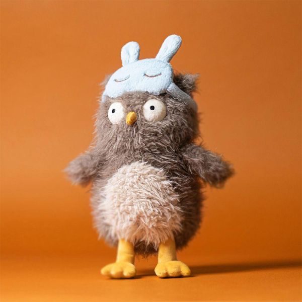 超時差 貓頭鷹 jELLYCAT Audrey Hootsoftly 24 (兔兔耳朵客製化刺繡加購) OWL JELLYCAT AUDREY HOOTSOFTLY