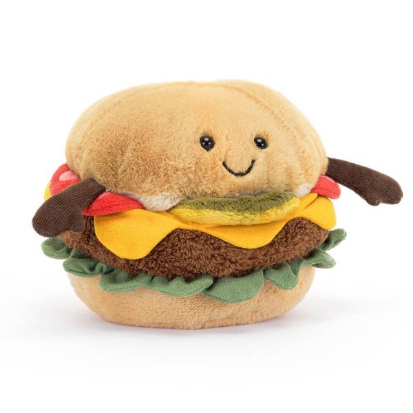 漢堡 jELLYCAT Burger, Amuseables 12 JELLYCAT BURGER AMUSEABLES
