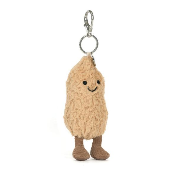 好事花生 / 土豆 鑰匙圈 掛飾 jELLYCAT Amuseables Peanut Bag Charm 17/12 (帆布束袋 刺繡加購+愛心繡另增購) jELLYCAT Amuseables Peanut Bag Charm