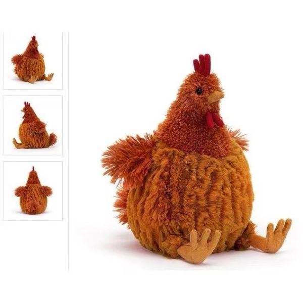 小雞 公雞 jELLYCAT Cecile Chicken 23 皇冠雞 jELLYCAT Cecile Chicken