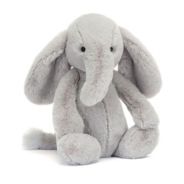 華麗款 大象 jELLYCAT Bashful Luxe Elephant Thuddeus 31 M (耳朵/毛衣/毛帽刺繡加購+愛心繡另增購) jELLYCAT Bashful Luxe Elephant Thuddeus