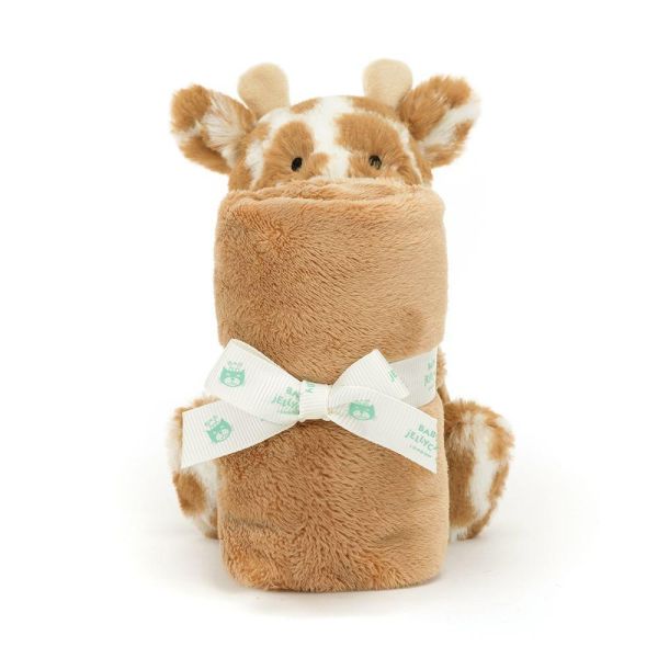 害羞 長頸鹿 方巾 飾品 墊布巾 jELLYCAT Bashful Giraffe Soother 34 布巾 (方巾刺繡加購+愛心繡另增購) jELLYCAT Bashful Giraffe Soother