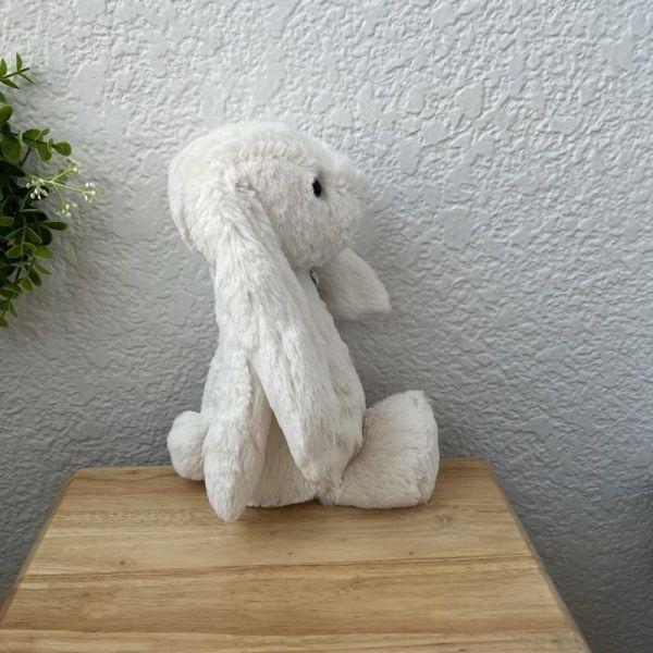 玫瑰兔 jELLYCAT Cream Bunny With Rose 31 (耳朵/毛帽刺繡加購+愛心繡另增購) JELLYCAT CREAM BUNNY WITH ROSE