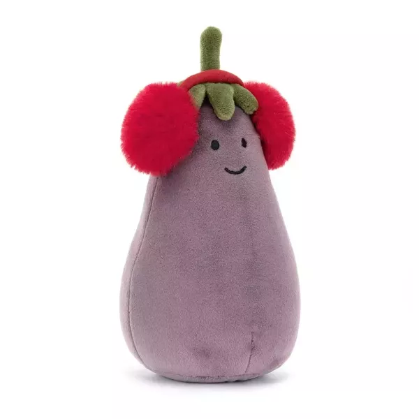 紅耳罩小茄子 jELLYCAT Toastie Vivacious Red Aubergine 16 EGGPLANT 聖誕節 耶誕 jELLYCAT Toastie Vivacious Red Aubergine
