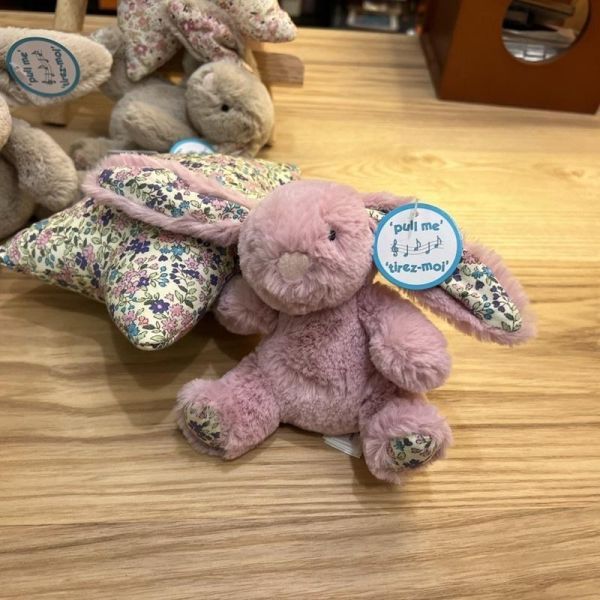 音樂拉鈴 碎花 鬱金香粉 兔兔 掛飾 jELLYCATBlossom Tulip Bunny Star Musical Pull 30 (耳朵刺繡加購) 兔子 兔 jELLYCAT Blossom Tulip Bunny Star Musical Pull