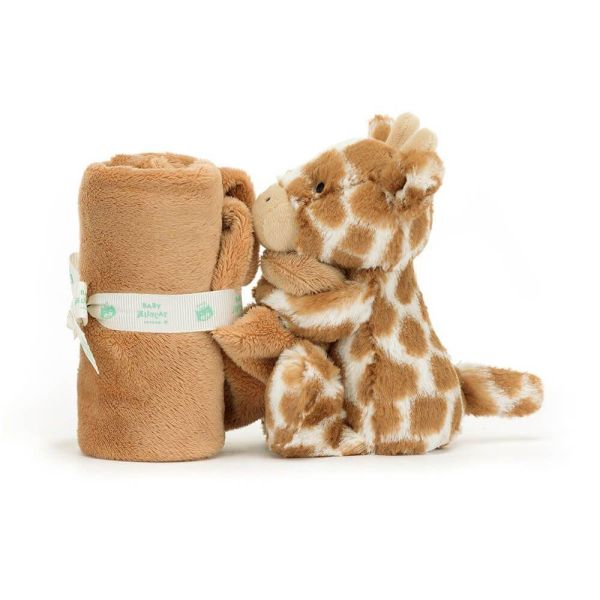 害羞 長頸鹿 方巾 飾品 墊布巾 jELLYCAT Bashful Giraffe Soother 34 布巾 (方巾刺繡加購+愛心繡另增購) jELLYCAT Bashful Giraffe Soother