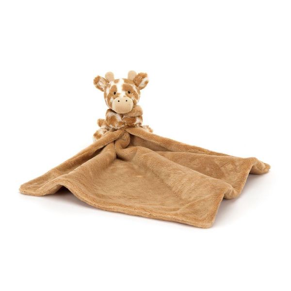 害羞 長頸鹿 方巾 飾品 墊布巾 jELLYCAT Bashful Giraffe Soother 34 布巾 (方巾刺繡加購+愛心繡另增購) jELLYCAT Bashful Giraffe Soother