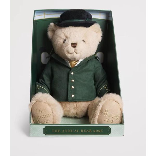 2026 年度熊 HARRODS The Annual Bear 2026 34 (外套刺繡加購+愛心繡另增購) 跨年熊 泰迪熊 紀念熊 HARRODS The Annual Bear 2026