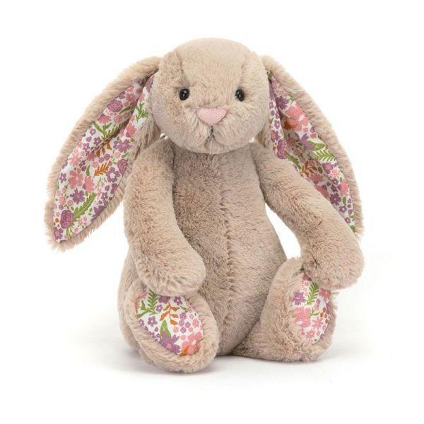 碎花 花瓣米色兔兔  jELLYCAT Blossom Beige Bunny Petal18 S (耳朵刺繡加購+愛心繡另增購) jELLYCAT Blossom Beige Bunny Petal