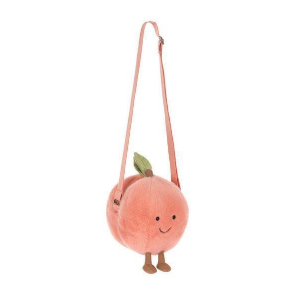 水蜜桃 包包 jELLYCAT Amuseables Peach Shoulder Bag 18 斜背包 肩包 jELLYCAT Amuseables Peach Shoulder Bag
