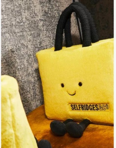 jELLYCAT 聯名 手提包 SELFRIDGES Bag 手提袋 18X20X10 jELLYCAT SELFRIDGES Bag