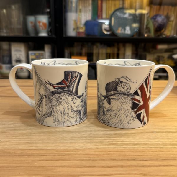 英國製 HARRODS 哈洛德百貨 馬克杯 英國國旗 獅子LION MUG HARRODS LION MUG