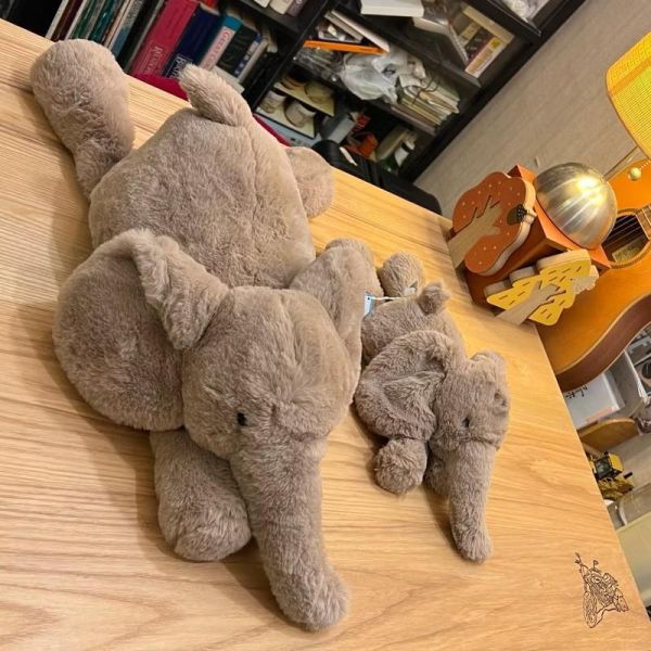 大象 jELLYCAT Smudge Elephant 24/38 M (耳朵/毛衣刺繡加購+愛心繡另增購) jELLYCAT Smudge Elephant