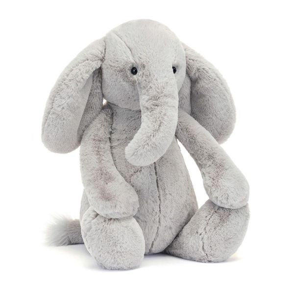 華麗款 大象 jELLYCAT Bashful Luxe Elephant Thuddeus 51 H (耳朵刺繡加購+愛心繡另增購) jELLYCAT Bashful Luxe Elephant Thuddeus