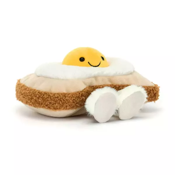 絨毛鞋 吐司蛋 荷包蛋 吐司 jELLYCAT Amuseables Egglantine Egg On Toast 16 蛋 水煮蛋 jELLYCAT Amuseables Egglantine Egg On Toast