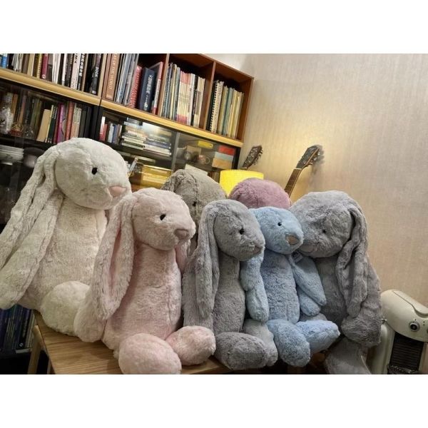 粉兔兔 jELLYCAT Bashful Pink Bunny 31 M (耳朵/毛衣/毛帽刺繡加購+愛心繡另增購) JELLYCAT BASHFUL PINK BUNNY