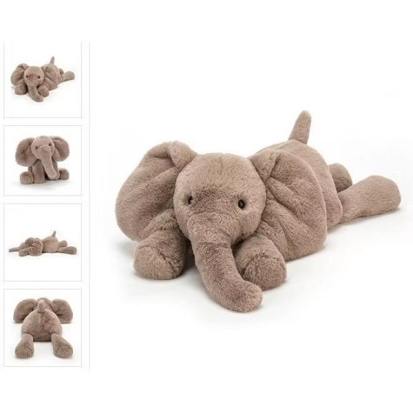 大象 jELLYCAT Smudge Elephant 24/38 M (耳朵/毛衣刺繡加購+愛心繡另增購) jELLYCAT Smudge Elephant