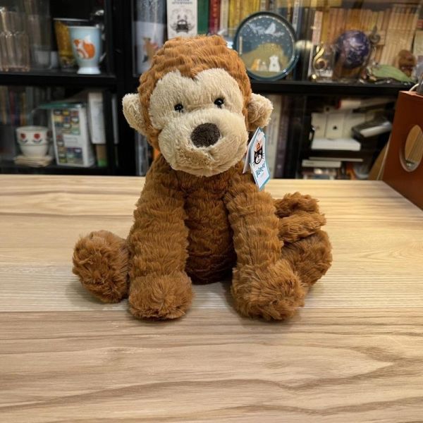 波浪毛 猴子 jELLYCAT Fuddlewuddle Monkey 23 (毛衣/毛帽刺繡加購+愛心繡另增購) jELLYCAT Fuddlewuddle Monkey