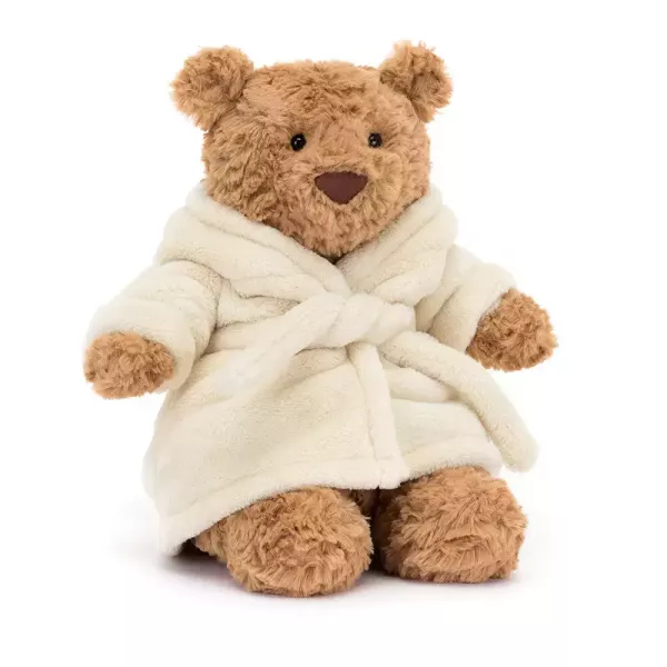浴袍 巴塞熊  jELLYCAT Bartholomew Bear Bathrobe Outfit 26 (浴袍客製化刺繡 (明星款) + (毛衣/毛帽刺繡加購+愛心繡另增購) JELLYCAT BARTHOLOMEW BEAR BATHROBE OUTFIT