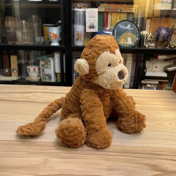 波浪毛 猴子 jELLYCAT Fuddlewuddle Monkey 23 (毛衣/毛帽刺繡加購+愛心繡另增購) jELLYCAT Fuddlewuddle Monkey