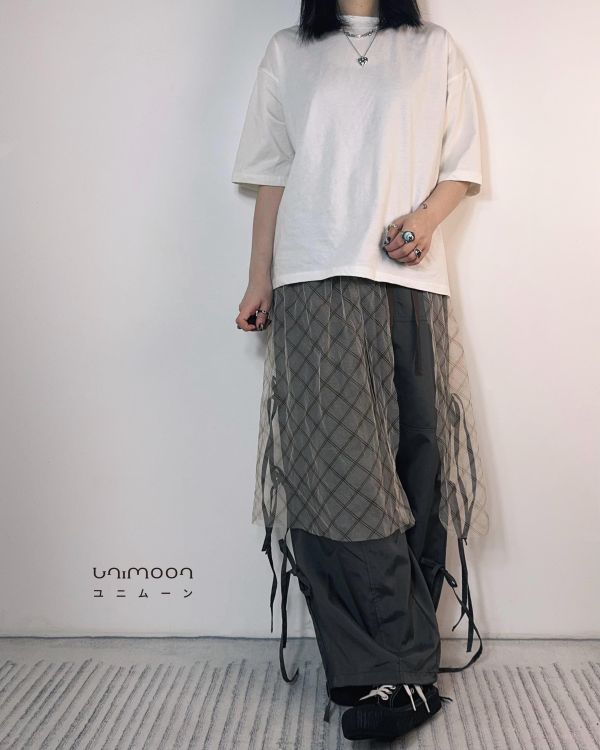 ᴀᴜɢ 𝟮𝟱-𝟭𝟵 綁帶造型街頭工裝褲 