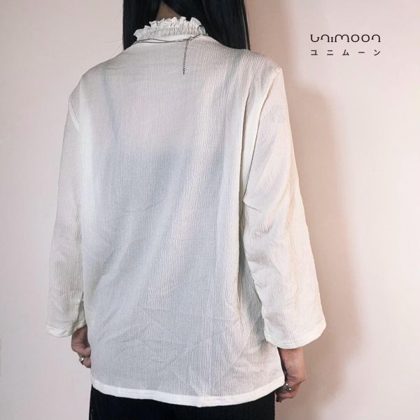 ᴏᴄᴛ 𝟮𝟱-𝟵 半高領伯爵小姐花園蕾絲上衣 