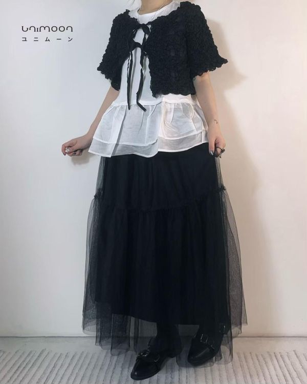 ꜱᴇᴘ 𝟮𝟱-𝟰 雙綁帶泡泡布短版小外罩 