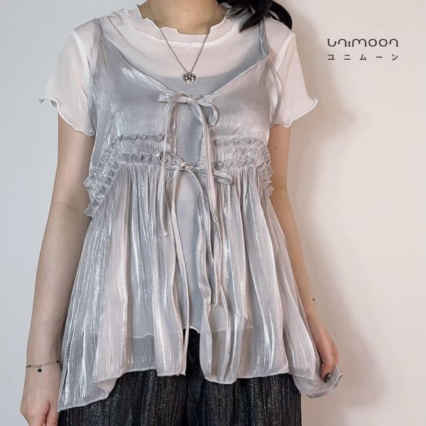 𝟮𝟲𝟰𝟭𝟰 淺淺流光雙綁帶兩件套裝 