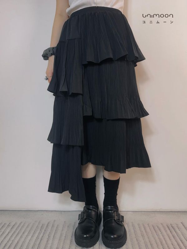 ꜱᴇᴘ 𝟮𝟱-𝟭𝟯不對稱設計款層層魚尾蛋糕裙 