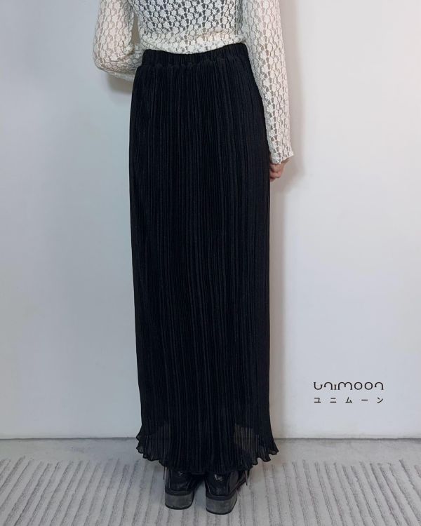 𝟮𝟲𝟰𝟮𝟱 千金小姐細閃捲邊長裙 