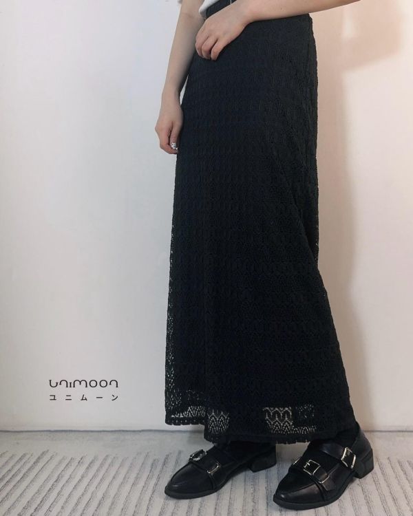 ꜱᴇᴘ 𝟮𝟱-𝟳 夜影刺繡後開衩直筒長裙 