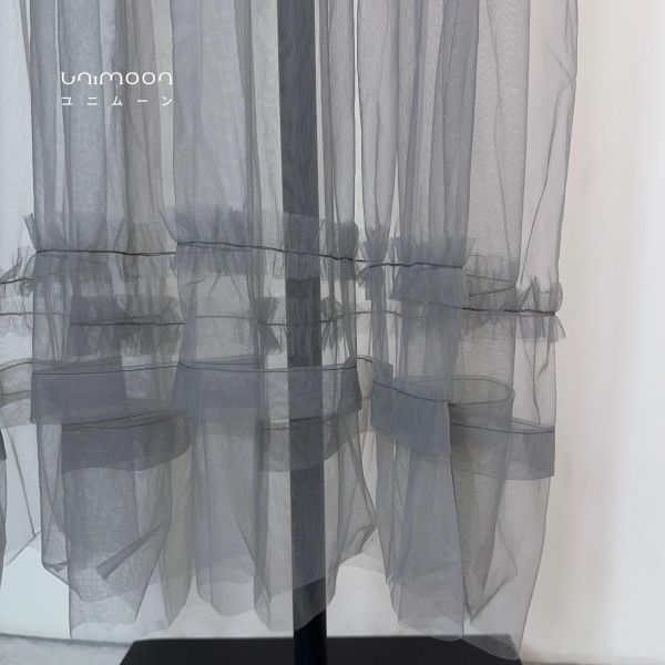 𝟮𝟲𝟰𝟭𝟵 迷霧灰濛濛透紗外罩背心洋裝 