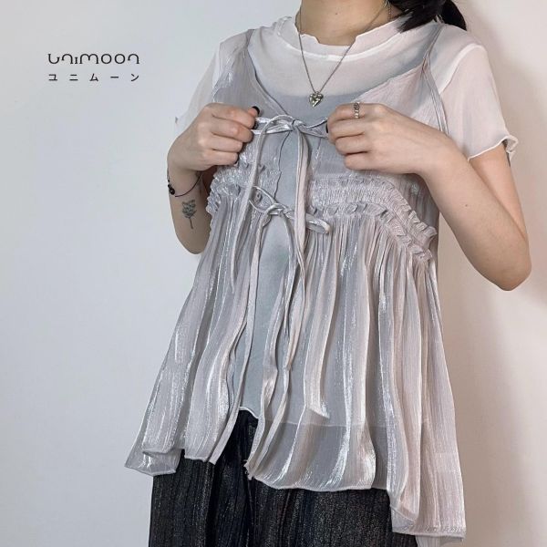 𝟮𝟲𝟰𝟭𝟰 淺淺流光雙綁帶兩件套裝 