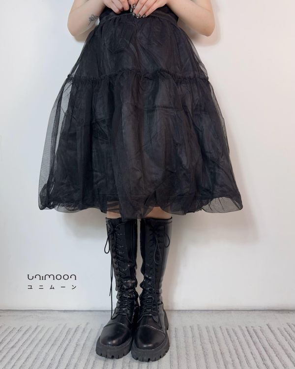 𝟮𝟲𝟯𝟭𝟱 影子收藏家雙層五分花苞裙 