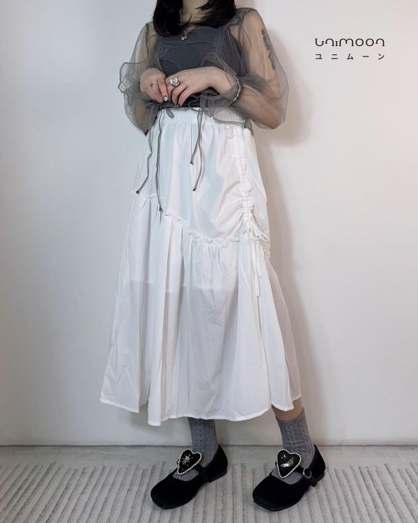 𝟮𝟲𝟯𝟭𝟴 灰天鵝舞曲抽繩設計兩件套上衣 