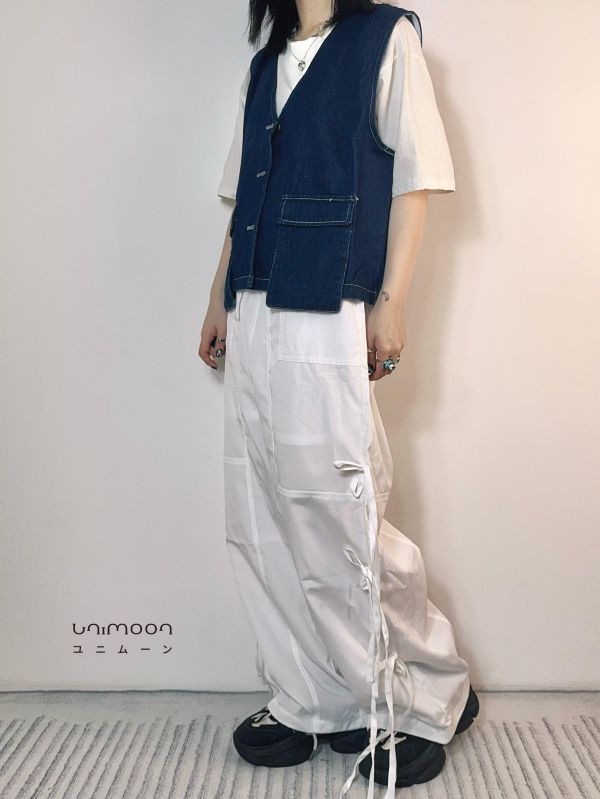 ᴀᴜɢ 𝟮𝟱-𝟭𝟴 設計感口袋牛仔背心 