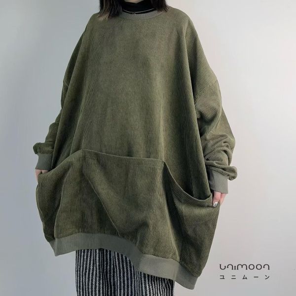 ꜰᴇʙ 𝟮𝟱-𝟱 大口袋燈芯絨落肩Tee 