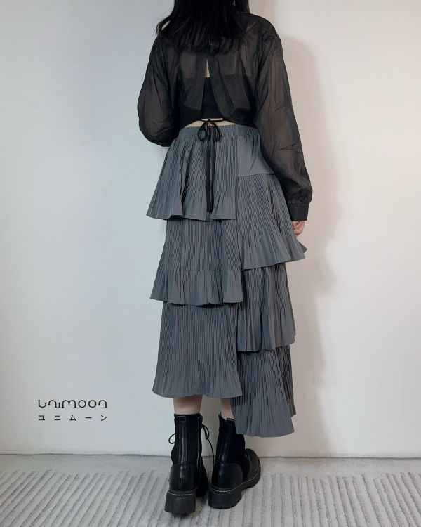 ꜱᴇᴘ 𝟮𝟱-𝟭𝟯不對稱設計款層層魚尾蛋糕裙 