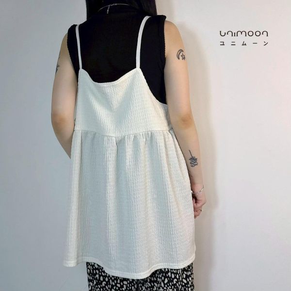 ᴏᴄᴛ 𝟮𝟱-𝟭𝟱 肌理布奶油蛋糕背心 