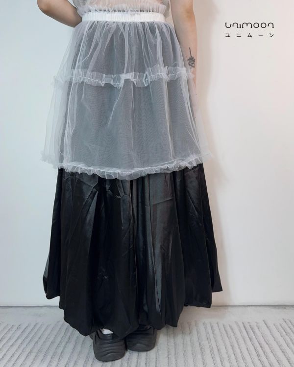 𝟮𝟲𝟰𝟬𝟵 糖霜奶油圈網紗外罩裙簾 