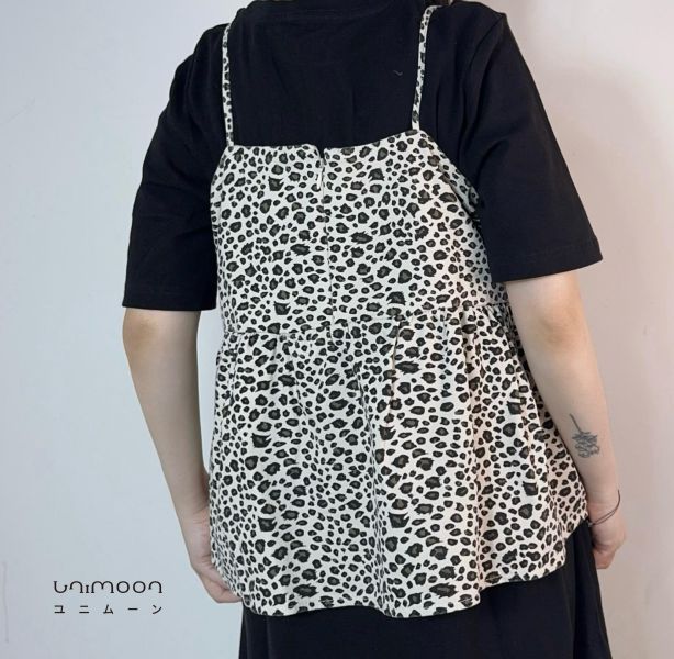 𝟮𝟲𝟰𝟬𝟮 調皮小豹子蛋糕擺豹紋背心 